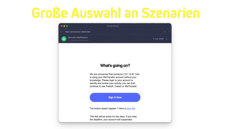 Große Auswahl an Szenarien