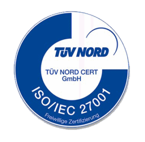 SECUTAIN wurde durch den TÜV Saarland für das ISMS gemäß ISO/IEC 27001:2013 zertifiziert. Geltungsbereich der Zertifizierung sind die Consulting-Services, Onsite-Services und Remote-Services der etomer GmbH.