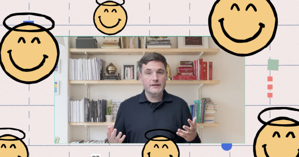 Cybersecurity Awareness-Schulung: Sind Mitarbeitende Risiko oder Superkraft? 1 Standbild aus einem E-Learning: Ein Experte zu Cybersciherheit erklärt in einer animierten Umgebung die wichtigsten Fakten.